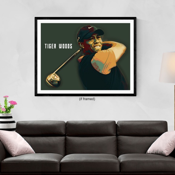Tri-Seven Entertainment Other - Tiger Woods Poster Golf Art Print (24x18)